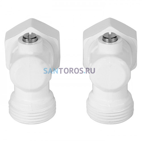 Набор нижнего подключения Royal Thermo угловой раздельный 3/4х3/4ЕК Белый